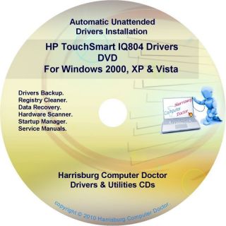 HP TouchSmart IQ804 Driver Recovery Disc CD DVD