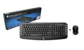 HP Wireless Classic Desktop Keyboard Mouse Combo Black LV290AA 290