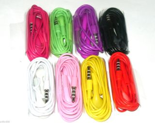 Color Earphone Headphone with Mic for iPhone4 4S 3GS iPods Touch Nano