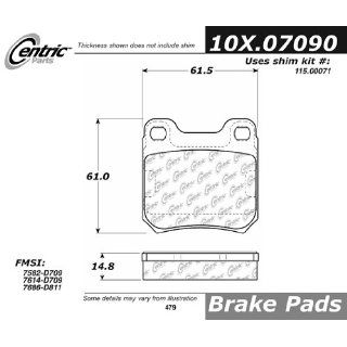 Centric Parts, 102.07090, CTek Brake Pads    Automotive