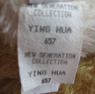 Knickerbocker Ying Hua Panda 10 Mohair Ltd Ed RARE