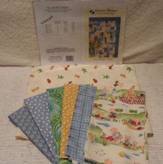 Huff N Puff Yellow Brick Road Baby Quilt Kit Nursery Fabric Pattern