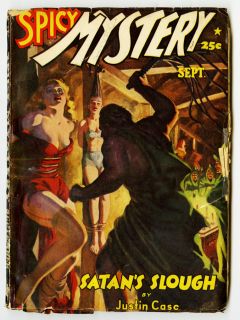 RARE Vintage Vol 12 No 4 Sept 1942 Spicy Pulp Mystery Stories Lurid