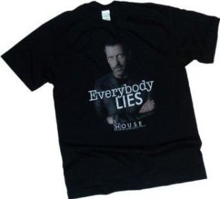 New Licensed House M D MD Everybody Lies Hugh Laurie Adult Mens T