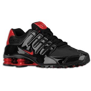 Nike Shox NZ   Mens   Running   Shoes   Black/Gym Red
