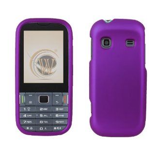 Purple Rubberized Hard Protector Case for Samsung Gravity