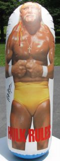 Hulk Hogan Punching Bag 3 1 2 WWF WWE Wrestling