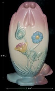 Hull Bowknot Pink and Blue Hull Art B 9 8 1 2 Vase