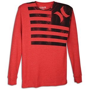Hurley Paranoia Thermal   Mens   Casual   Clothing   Heather Red