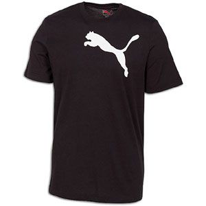 PUMA Cat S/S T Shirt   Mens   Casual   Clothing   Black/White
