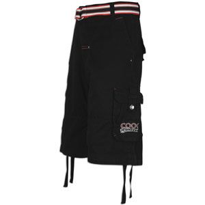 Coogi Premium Belted Cargo Short   Mens   Casual   Clothing   Black