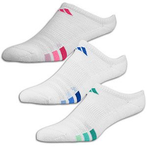 adidas Variegated 3 Pack No Show Sock   Womens   White/Blue/Green