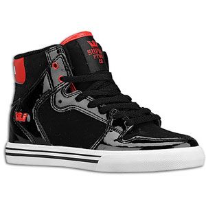 Supra Vaider   Boys Grade School   Skate   Shoes   Black/Red/White