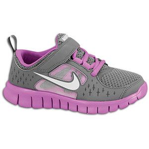Nike Free Run 3   Girls Preschool   Running   Shoes   Charcoal/Viola