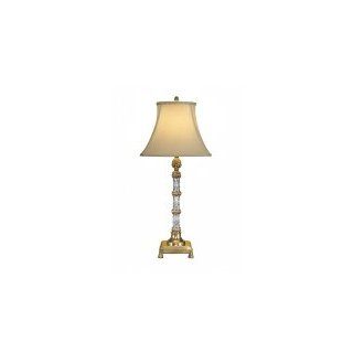 Wildwood 8121 Pineapple 1 Light Table Lamp in Brass with