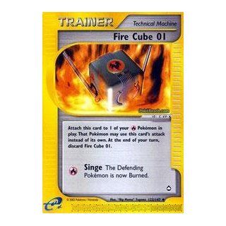 Pokemon   Fire Cube 01 (122)   Aquapolis   Reverse