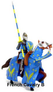 BBI 90mm BC166 Hundred Years War French Cavalry B Fig