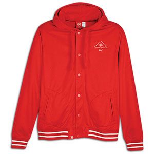 LRG L R Connect Hoodie Track Jacket   Mens   Skate   Clothing   Red