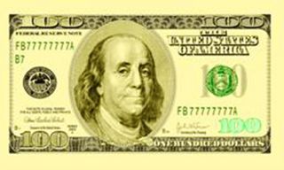 Hundred Dollar Bill $100 Money Note Party Large Sign 3x5 Poly Banner