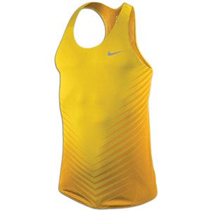 Nike Race Day Singlet   Mens   Running   Clothing   Chrome Yellow