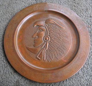 Vintage Arts and Crafts Copper Plaque Arts and Crafts