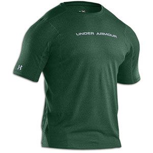 Under Armour Heatgear Touch Fitted S/S Crew   Mens   Forest/Steel