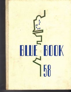 1958 Bay High School Yearbook Blue Book Bay Village Oh