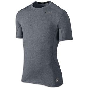 Nike Pro Combat Core Fitted 2.0 S/S   Mens   Carbon Heather/Dk Steel