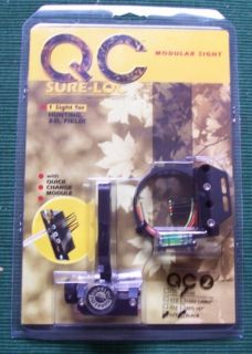 Sure Loc QC 2 Archery Hunting Sight Black 010 Fibers