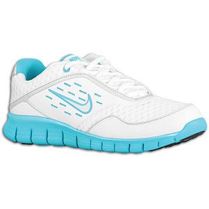 Nike Free Momentum+   Womens   Walking   Shoes   White/Turquoise Blue