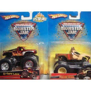 Hot Wheels Monster Jam 2 Popular Trucks El Toro & Donkey