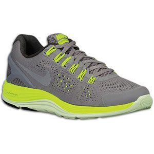 Nike LunarGlide + 4   Womens   Running   Shoes   Light Charcoal/Volt