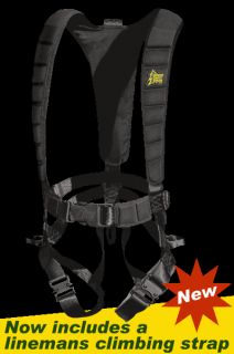 Hunters Safety System Harness Ultra Lite With Linemans Climbing Strap