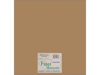 Paper Accents Cardstock 12x12 Recycled Brown Bag  65lb