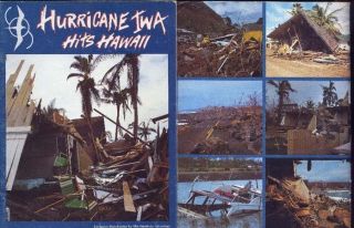 Hurricane IWA Hits Hawaii 1982 Distributed by The Honolulu Advertiser