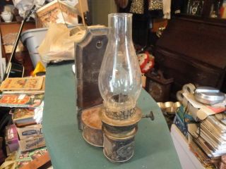   hinks kerosene lantern lamp w hurricane glass birmingham england