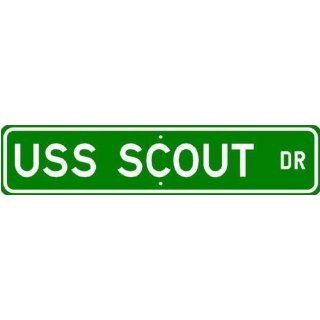 USS SCOUT MCM8 Street Sign   Navy: Sports & Outdoors