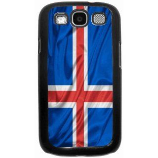 Iceland Flag Black Hard Case Cover for Samsung® Galaxy i9300 Galaxy