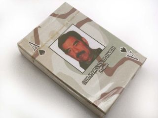 Unopened Saddam Hussein Playing Cards Iraqi Target Most Wanted Deck