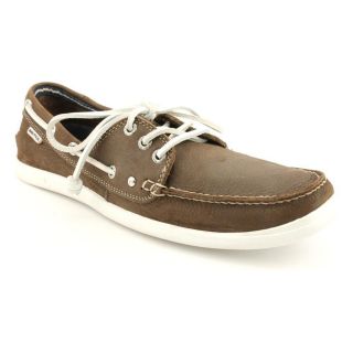 Nautica Hyannis Mens Size 10 Brown Leather Boat Shoes