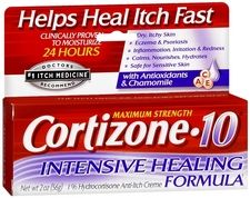Cortizone 10 Hydrocortisone Anti Itch Ultra Creamy Formula temporarily
