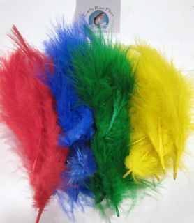 Fly Tying Materials Marabou Assortment Loose Red Blue Green Yellow