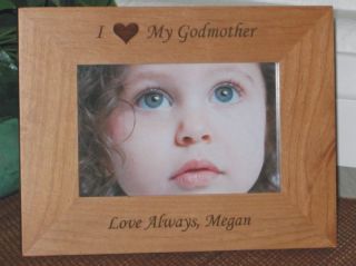 Love My Godmother Picture Frame Personalized