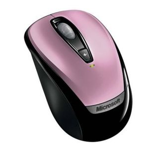 Microsoft Wireless Laptop Notebook Pink Optical Mouse 3000