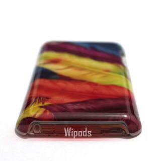 Colourful Feather Back Case Cover Skin for iPod Touch 4 4th Generation