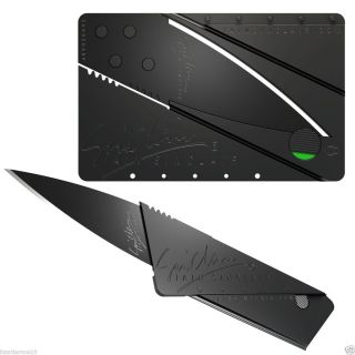 Iain Sinclair CardSharp2 Folding Safety Knife Black Blade Credit Card