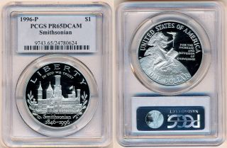 US Dollar 1996 P 150th Anniversary of Smithsonian Institution PCGS