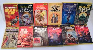 Lot of 12 DAW Science Fiction Paperbacks Poul Anderson