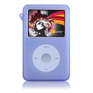 iCANDY Silicone Case for iPod Classic w Armband Blue