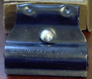 Vintage Berghman Ice Skate Sharpener in Original Box w Instructions